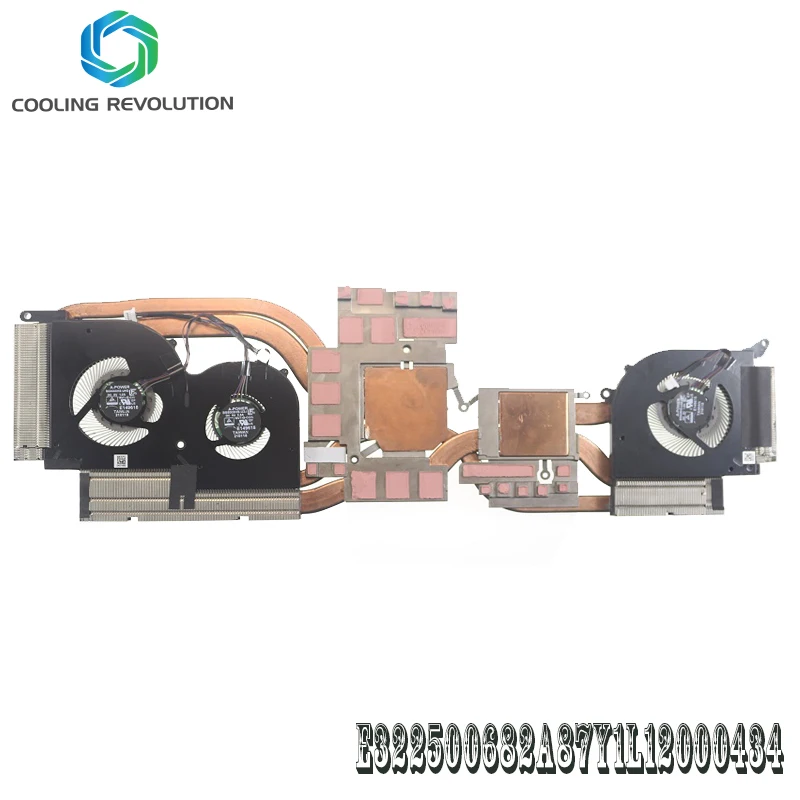 Ventilador do Dissipador de Calor da Cpu do Portátil para Msi Creator 15 A10conjunto Ws66 10tmt Ms16v2