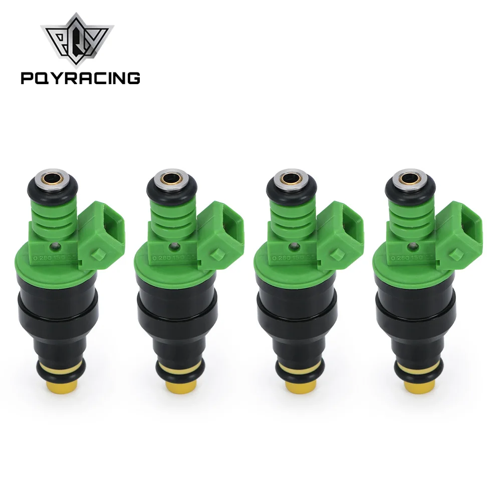 

PQY - 4pcs High performance 440cc fuel injector universal EV1 fuel injector 0280150558 for Ford Audi bmw vw tuning racing 4445-4