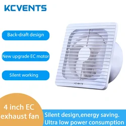 KCvents 4/6/8 Inch Wall Mount 110V/220V Bedroom Silent Exhaust Fan For Ventilation Fan Low Noise Ventilator Bathroom Kitchen