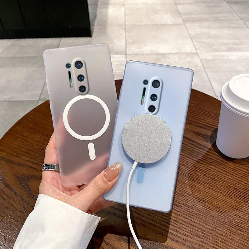 MagSafe-Enabled Matte Luxury Phone Case with Magnetic Wireless Charging Compatibility