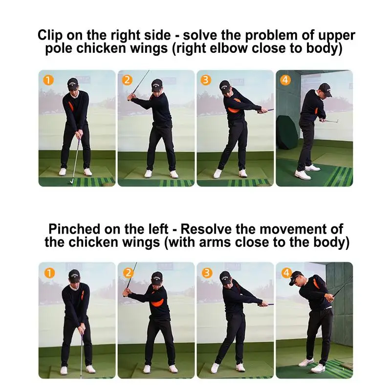 Golf Swing Correcting Arm Band Moon Shape Golf Swing Trainer Arm Belt Golf Swing chicken wing corrector for Golf supplies 4