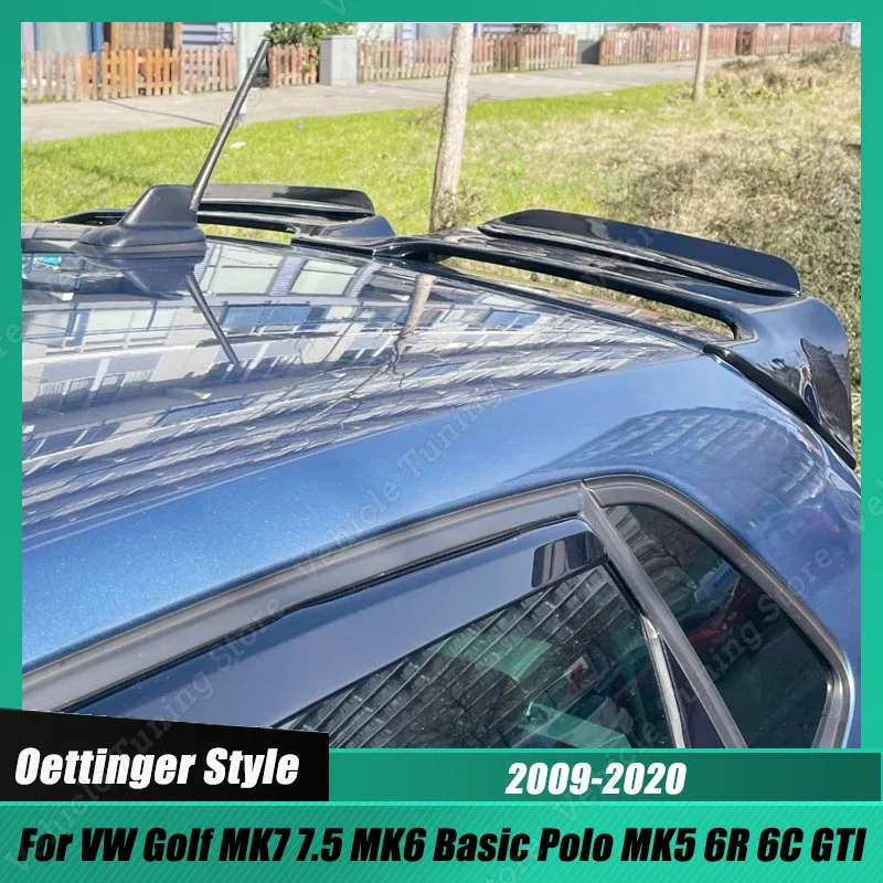 Oettinger Style Roof Spoiler Extensions Flaps Per Polo Mk5 6R 6C Gti Per Vw Golf Mk7 7.5 R Gti Gtd R-Line Golf 6 Basic 2009-2020