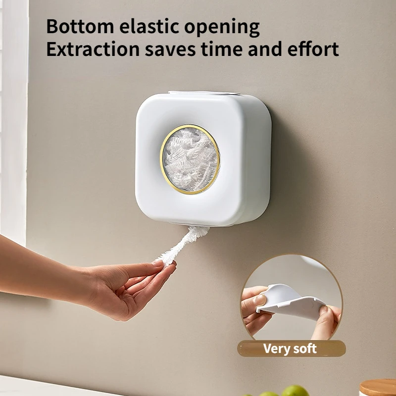 

Wall-mouted Storage Box Shoes Cover Storage Organizers Dustproof Box Bath Cap Kitchen Freshness Storage Bag Organization