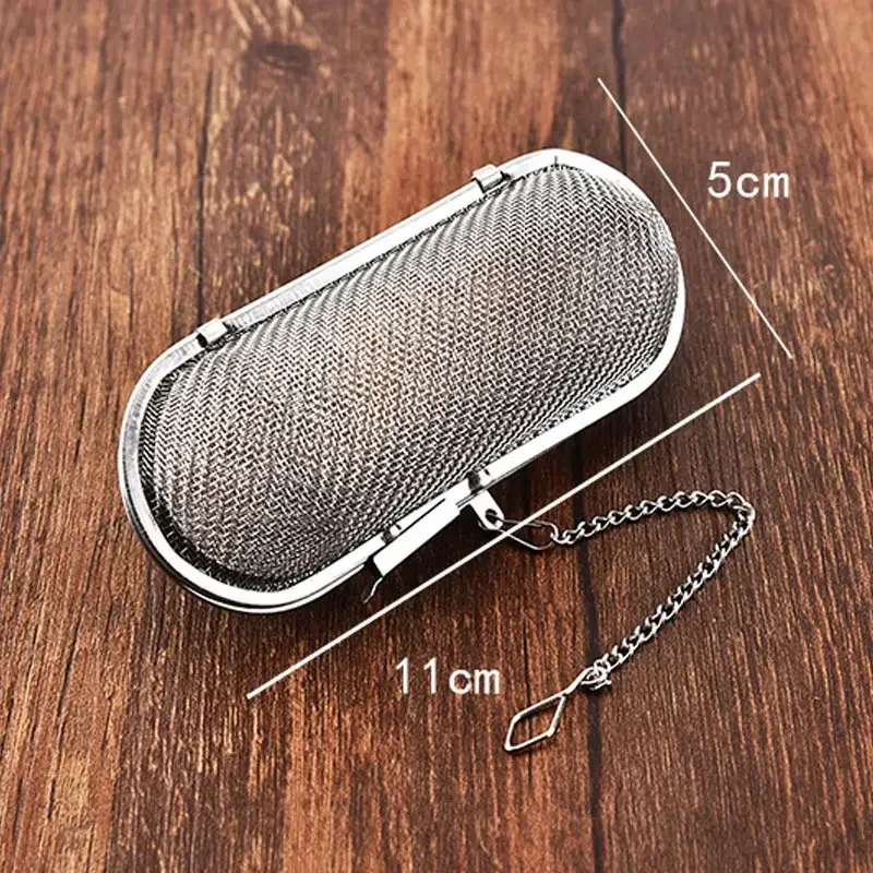 Reusable Tea Infuser Filter Stainless Steel Spice Loose Leaf Herbal Kitchen Gadgets Strainer Tools