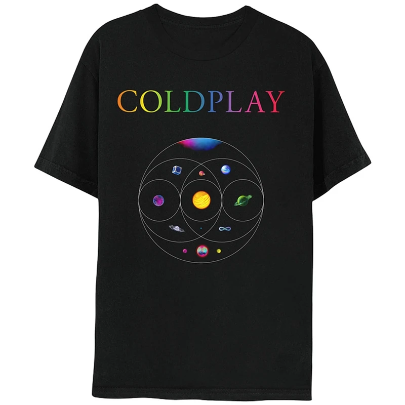 New Coldplay 2024 Concerto Stessa T-Shirt Album Musicale T-Shirt Uomo Donna Hip-Hop Uomo Top Stesso Paragrafo Videogioco Tees Streetwear