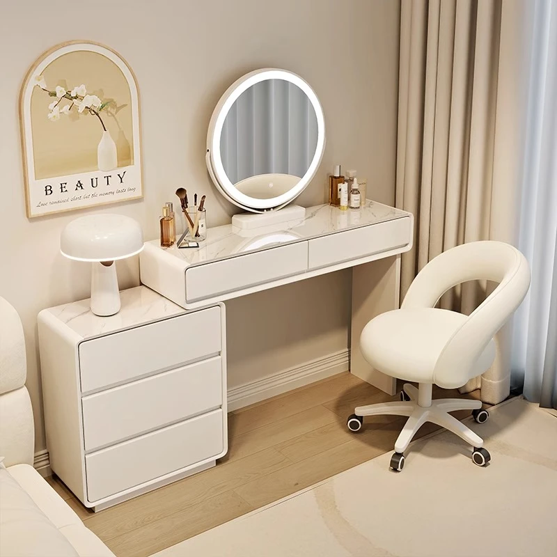 Contenitori per toeletta di design per ragazze Cassetti per trucco Semplice toeletta da scrivania moderna Tocador De Maquillaje Mobili per la casa - immagine 2