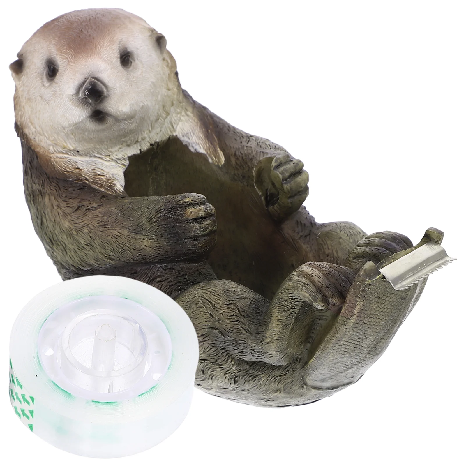 Tape Dispenser Non-Skid Tape Cutter Holder Kawaii Animal Shaped Tape Dispenser Tape Cutting Tool Home Office Supplies