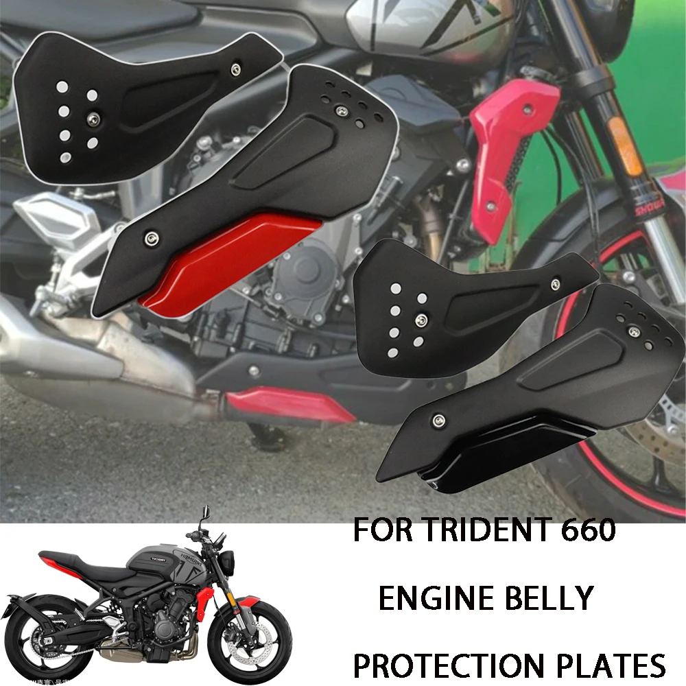 NEW Motorcycle Parts Aluminum Engine Belly Guard For Trident 660 2021