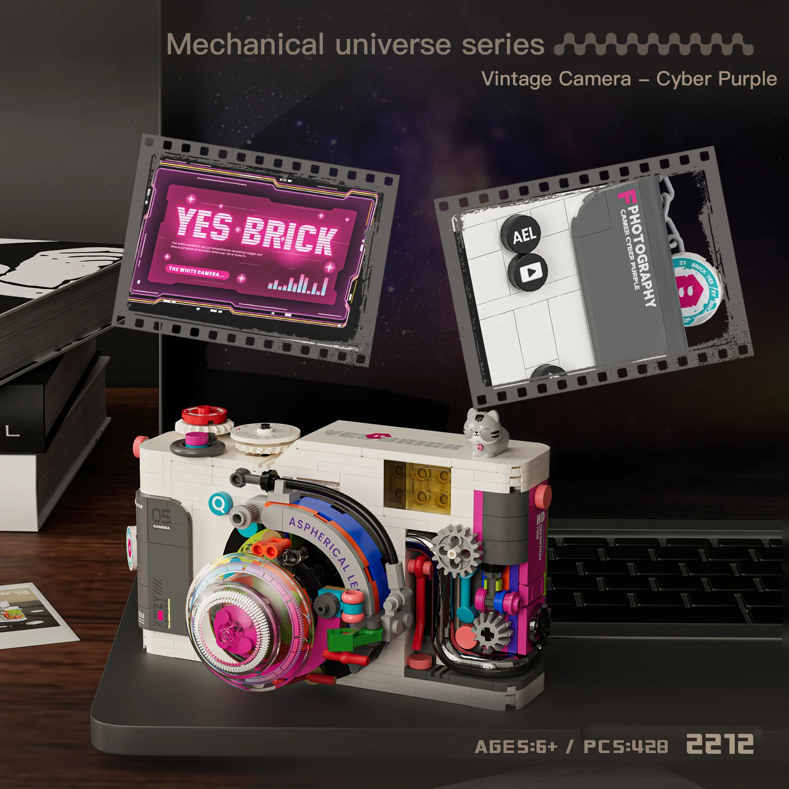 Mechanical Building Blocks DIY 3D Puzzle Model Kit