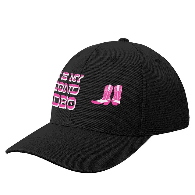 This is my second rodeo (pink, black and white old west letters) Baseball Cap  Snapback Cap fishing hat Sunscreen Man Cap Women'S - AliExpress