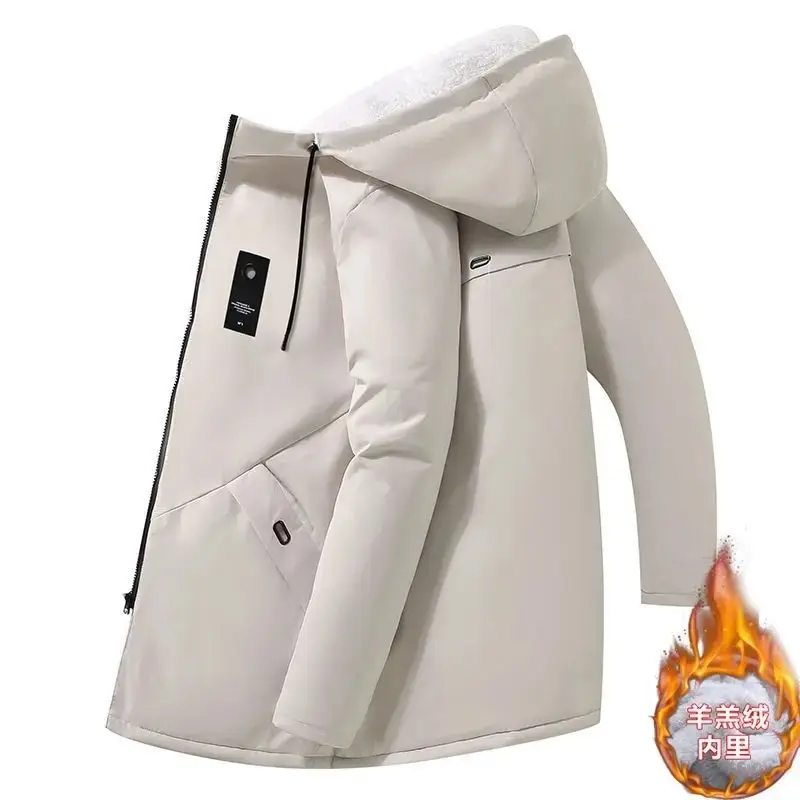 Fleece-lined thickened [creamy-white]]