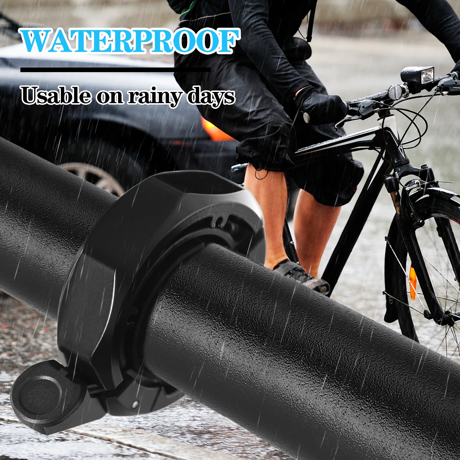 Bicycle Bell Bike Ring Bell with Loud Crisp Clear Sound for Mountain Bike Road Electric