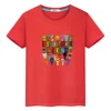 Sprunki print anime Short Tops 100%Cotton Cute Tees Sprunki t shirt for kids boy 10year pride tshirt y2k one piece girls clothes 5