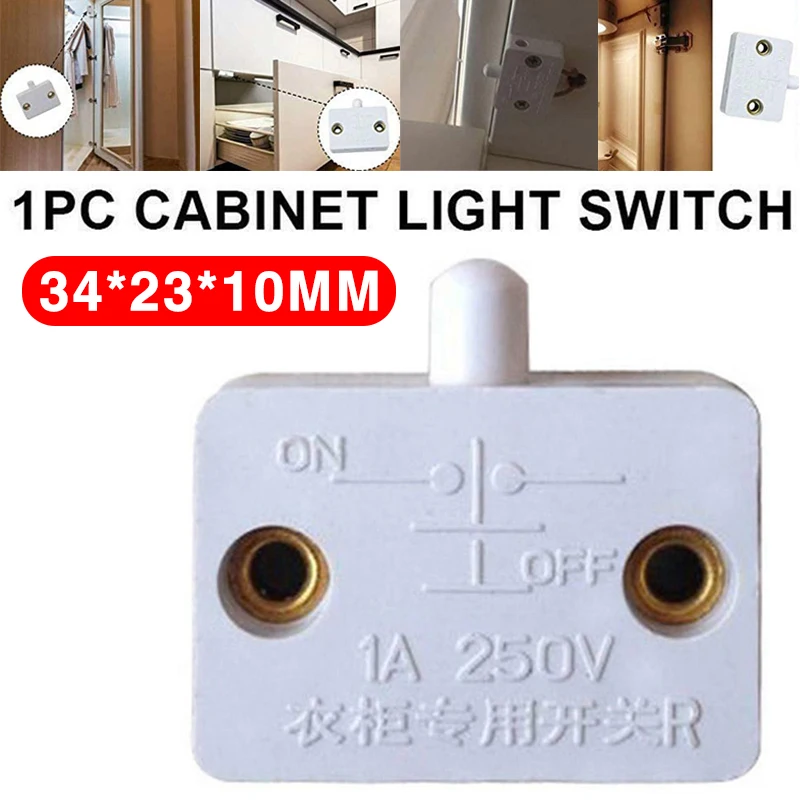 250v Light Wardrobe Door Light Switch Momentary Closet