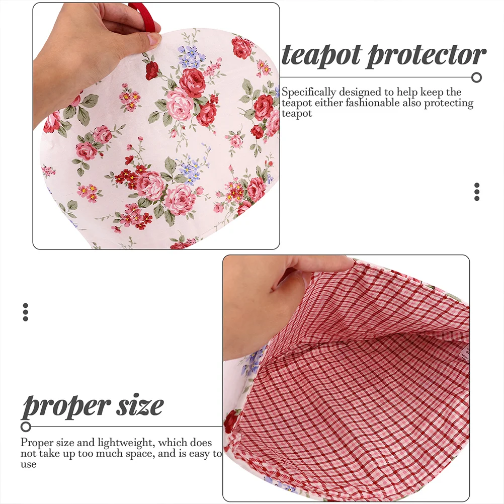 Quilted Cotton Teapot Cover Insulated Cozy Kettle Warmer Protective Tea Cosy Anti Scald Household Warm Keeper For Dining Bar