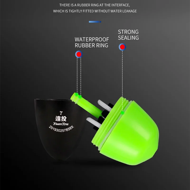 Set flotteurs lumineux réglables sensibilité haute étanches rouge vert