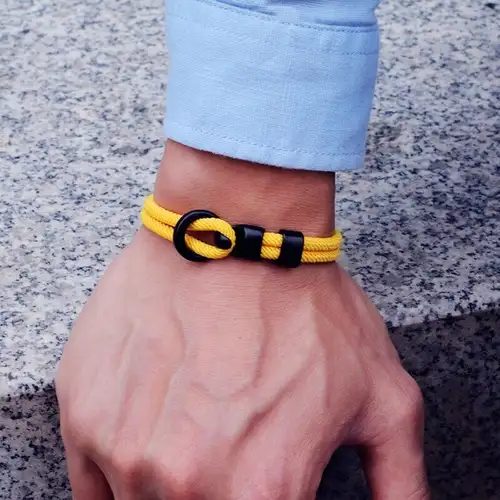 Fashion Rope Bracelet Men Double Layer Outdoor Camping Braclet Homme Accessories Survival Paracord Braslet Gift For Him - Image 2