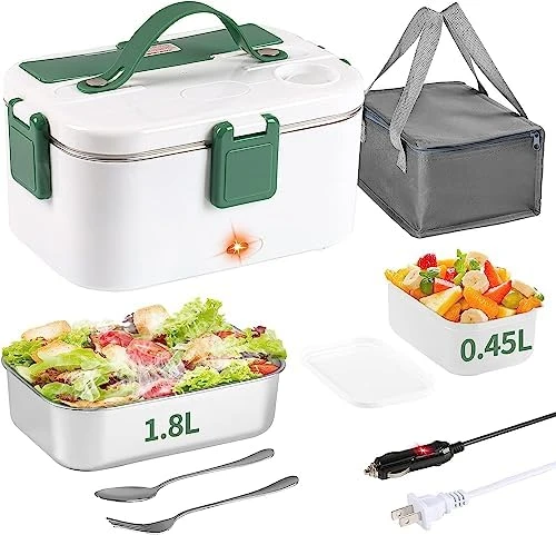  Electric Lunch Box for Adult,Heated Lunch Boxes for Men 3 in 1  Portable Food Warmer 12/24/110V,Upgraded Heater for Car Truck Work  Loncheras Electricas: Home & Kitchen