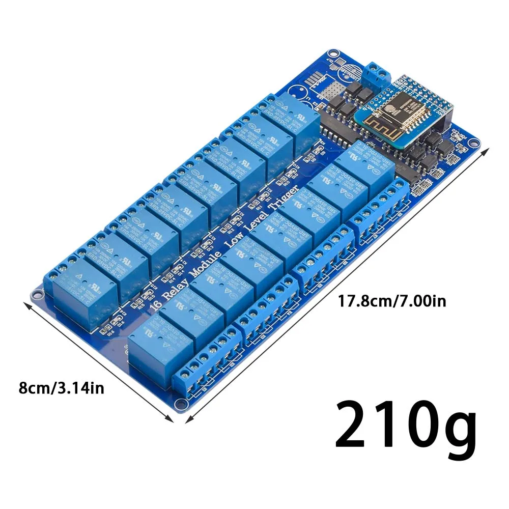 DC5V 12V 16 kanałowy moduł przekaźnika Wifi na pokładzie ESP8266 moduł WIFI mikrokontrolery interfejs przekaźnik mocy dla Arduino 14 S7a98a8c909f444daa8a76edd3792c424B DC5V 12V 16 kanałowy moduł przekaźnika Wifi na pokładzie ESP8266 moduł WIFI mikrokontrolery interfejs przekaźnik mocy dla Arduino