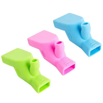 3 pz rubinetto in Silicone rubinetto dell'acqua Extender beccuccio lavaggio a mano elastico regolabile ugello lavello Extender per bambini bambini bambino 1