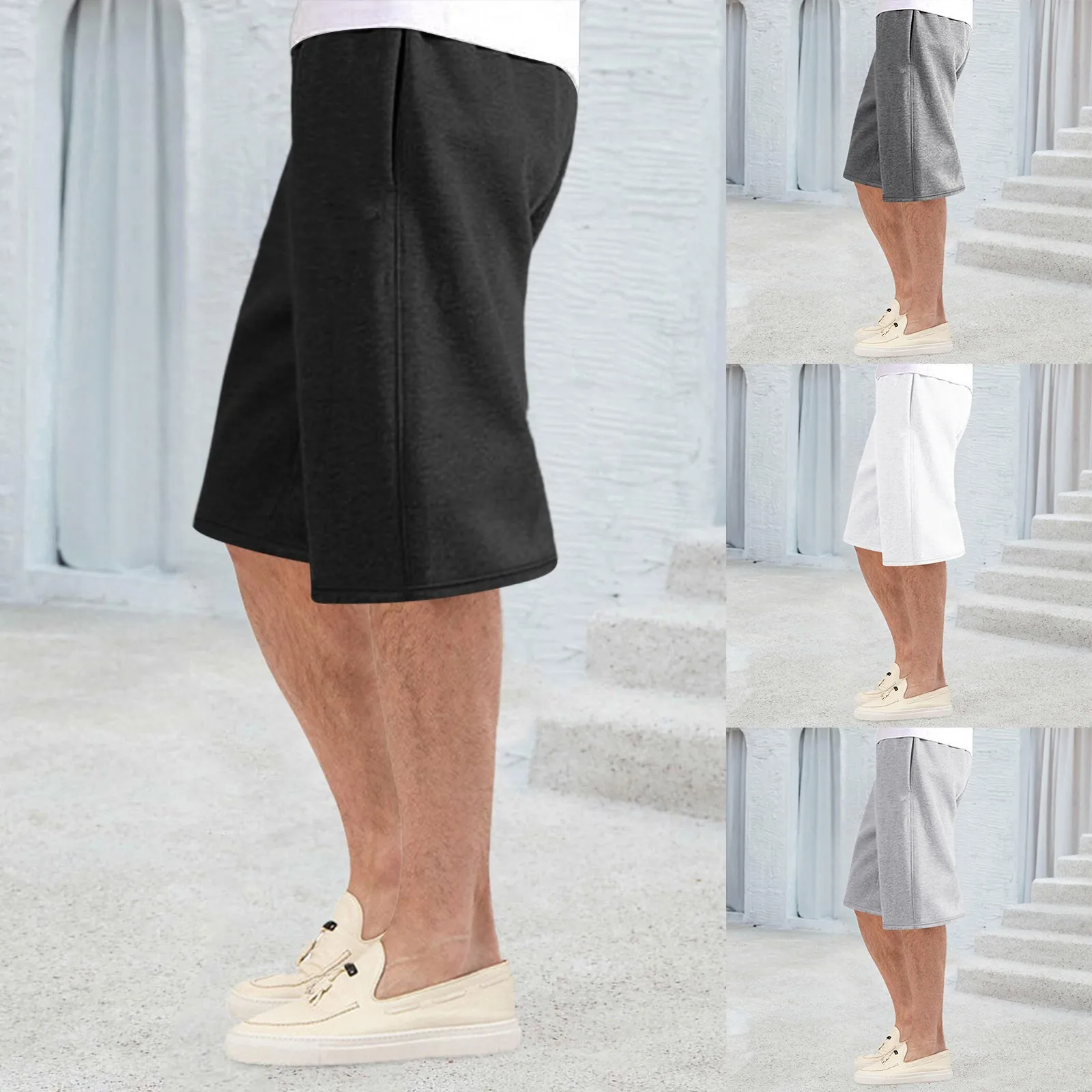 Description Picture 2 of itemMens Summer Sports Shorts Pants New Fashion Outdoor Daily Running Training Wearing Panty Mens Cotton Trousers With Pockets