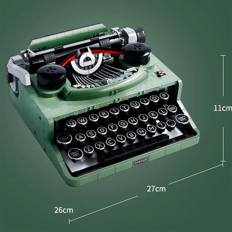 820PCS Typewriter Building Blocks Classic Creative Ideas Machine Retro  Micro Building Blocks Toy For Adults Kid Christmas Gifts - AliExpress