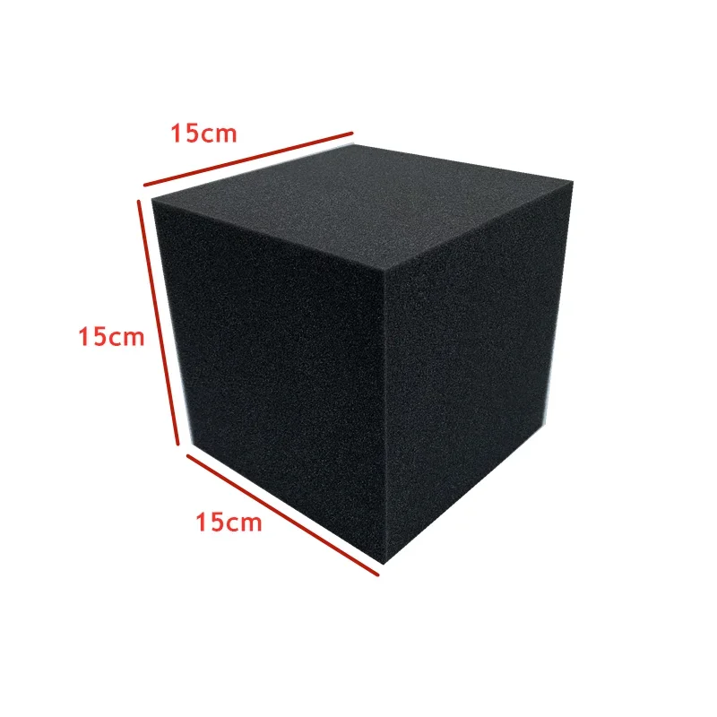 16Pcs Acoustic Foam 12Pcs 12x12x24cm Bass Traps + 4Pcs 15x15x15cm Cubes Combination Flame Retardant Corner Panels soundproof foam