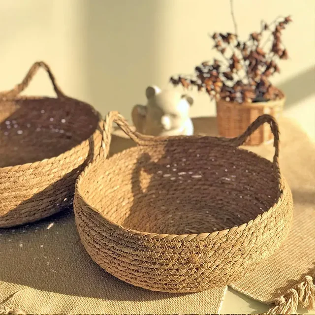 Four Seasons Cat Bed Woven Removable Upholstery Sleeping House Cat Scratch Floor Rattan Washable Cats Pet Products Accessories 3