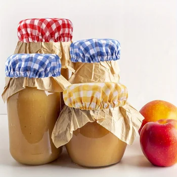 Plaid Jar Cloth Covers 1