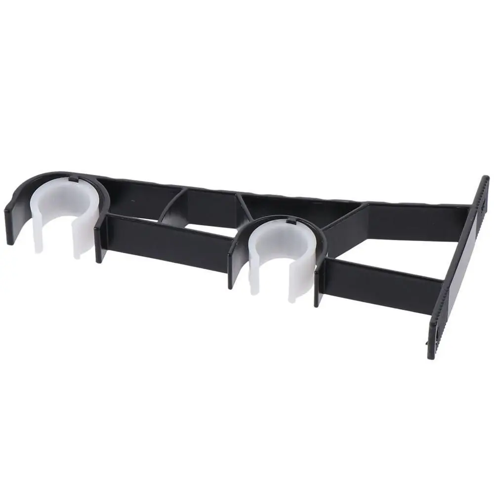 Black Aluminium Alloy Heavy Duty Curtain Rod Brackets