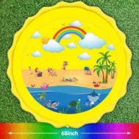 100/170 CM Children Play Water Mat Summer Beach Inflatable Water Spray Pad Outdoor Game Toy Lawn Swimming Pool Mat Kids Toys 2