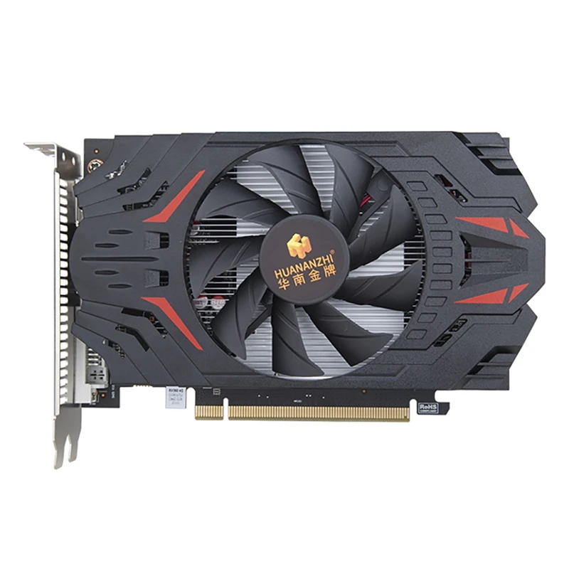 best video card for gaming pc HOT-HUANANZHI RX560 4GB MX Ultra-Fast Graphics Card 4G 128Bit GDDR5 1200Mhz PCI-E 3.0 X8 HD Computer Game Desktop Graphics Card gaming card for pc
