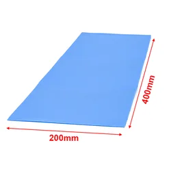 High-Performance Thermal Cooling Silicone Pad - 100mm x 100mm x 1mm - Thickness 1mm (Size 200x400mm)