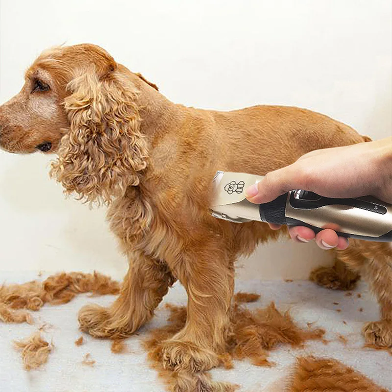 Pet Hair Clipper Electrical Professional Silent Cutter USB Rechargeable Pet Grooming Set for Cat Dog