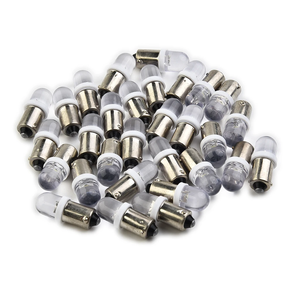 

Auto LED Light Bulbs Lamp Set White 100Pcs 20LM 8000K BA9S Pinball Machine Car Replacement Accessories Portable