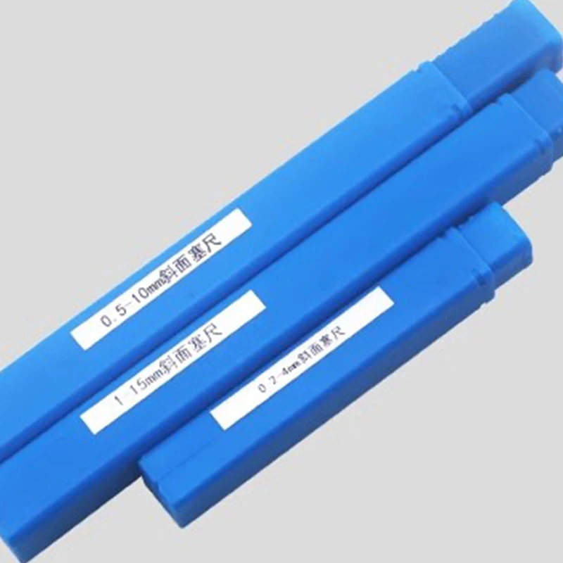 Stainless Steel Slope Ruler Flatness Detection Feeler Gauge Gap Detection Ruler Slope Gauge Gap Wedge Feeler 0.05