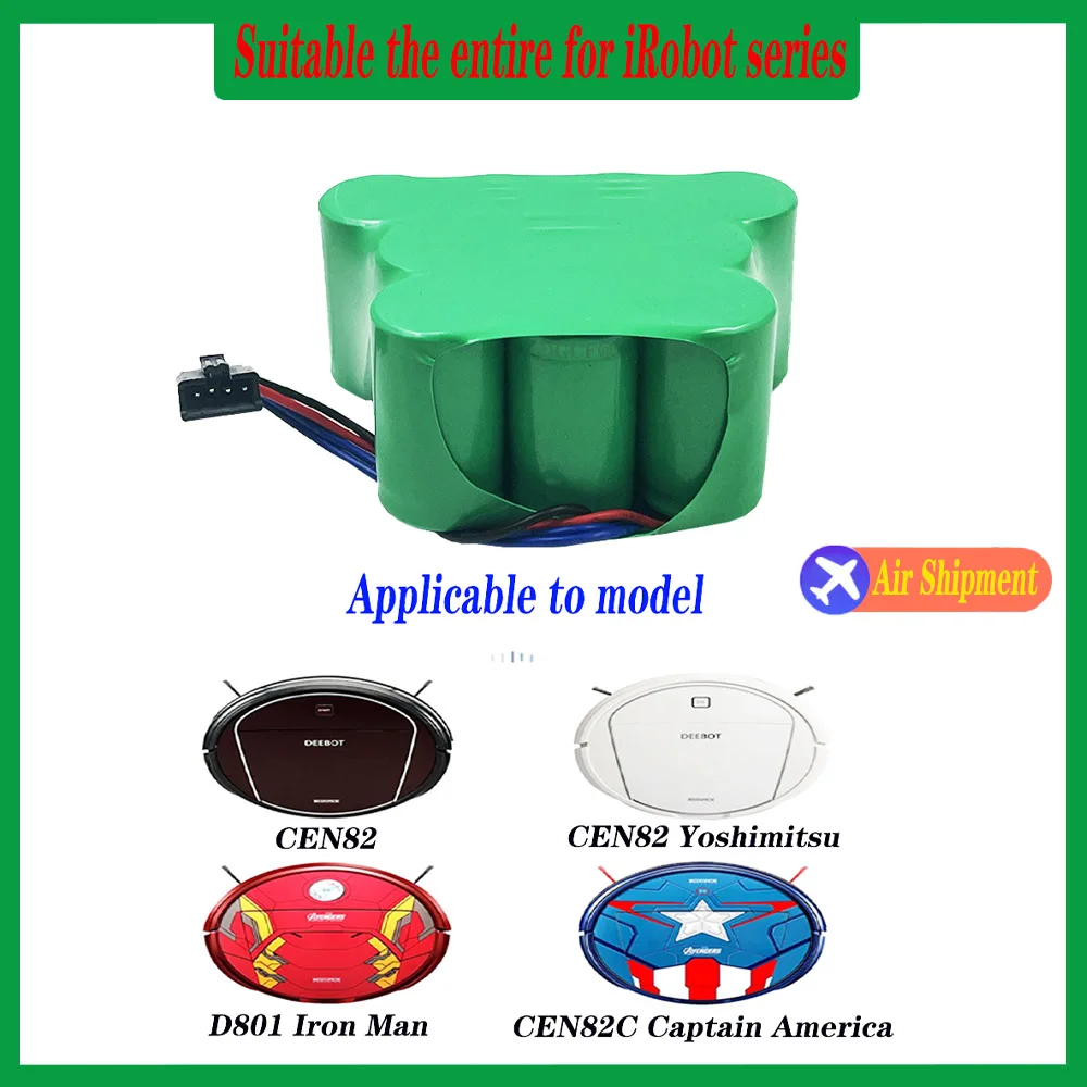 12V SC NI-MH Rechargeable Battery Pack 5200mAh For ECOVACS CEN82 800 810 830 Sweeping robot Aspirator Vacuum Cleaner