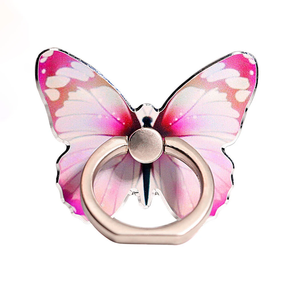 Luxury Universal Butterfly Phone Ring Holder - Elegant Adhesive Grip