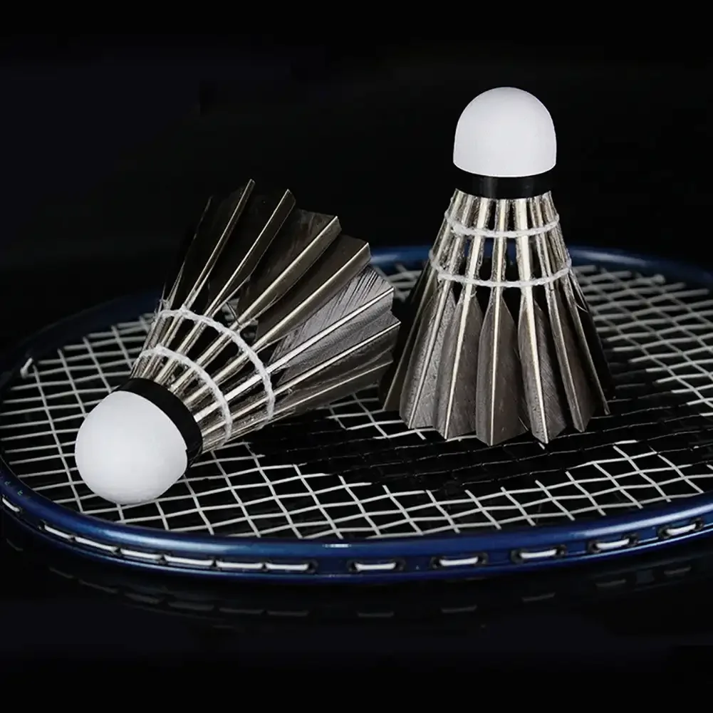 Professional Badminton Shuttlecock Black Goose Feather Badminton Shuttlecock Training Sport Ball 3/6/12Pcs