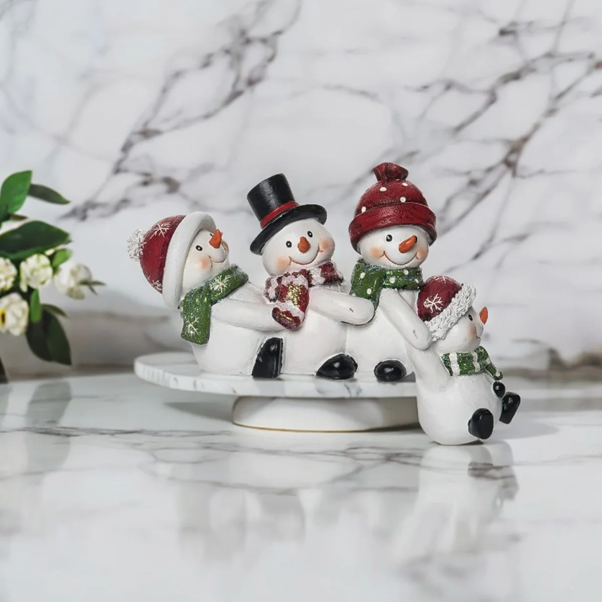 Cute Snowman Resin Decor 5