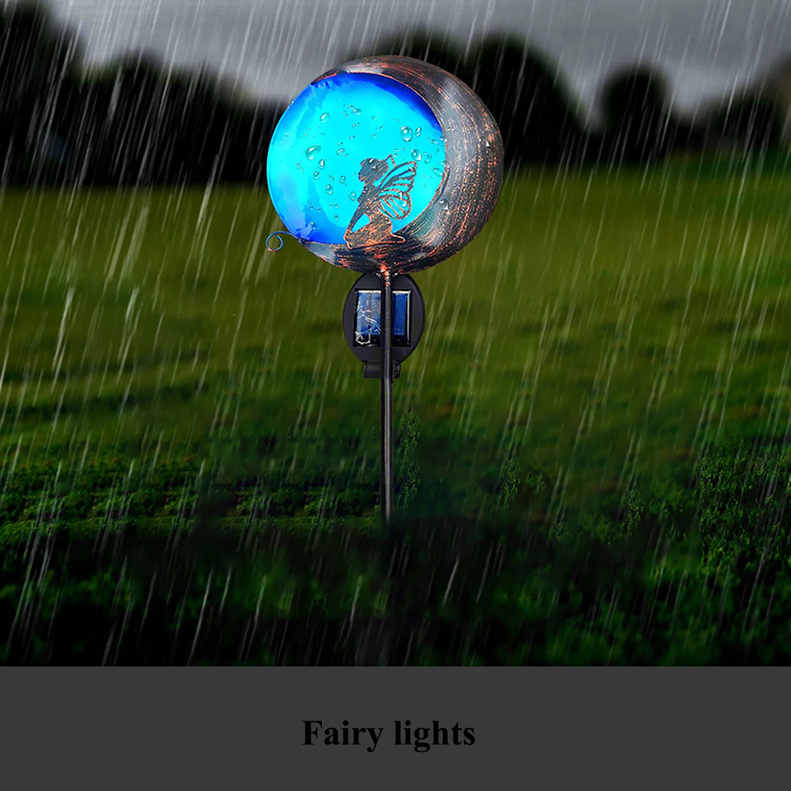 Garden Solar Light Landscape Led Yard Fairy and Moon Nightlamp  Statues Path Lawn Outdoor Courtyard Lamp Decoration Waterproof solar pathway lights