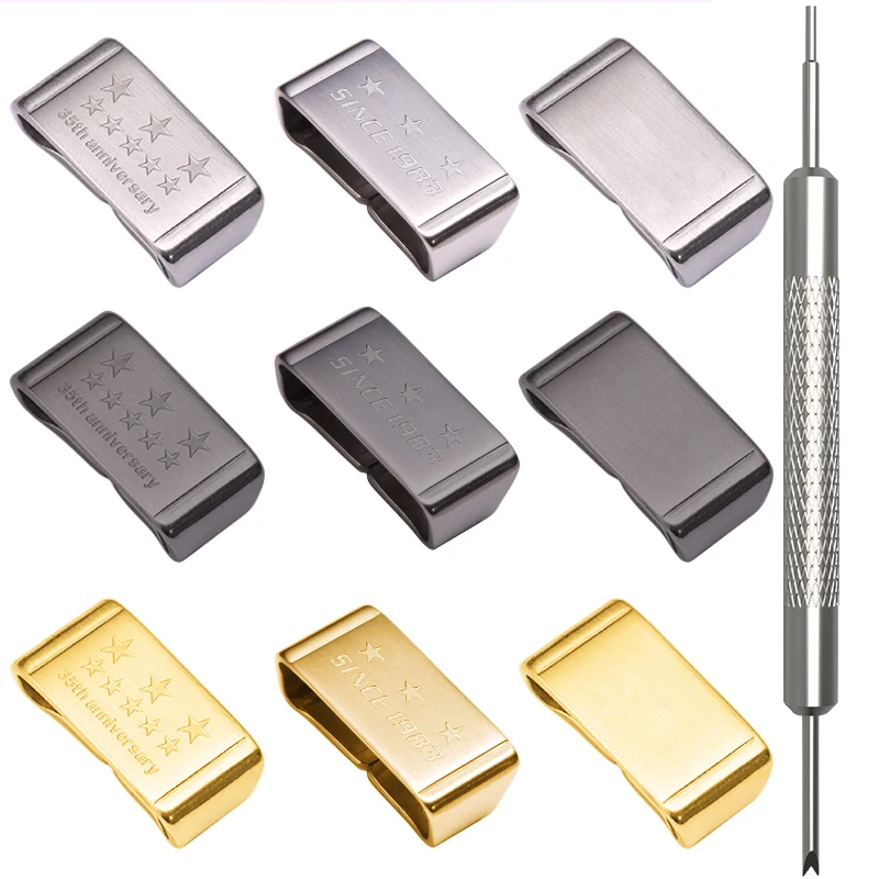 Stainless Steel Watch Band Keeper Loop Accessory