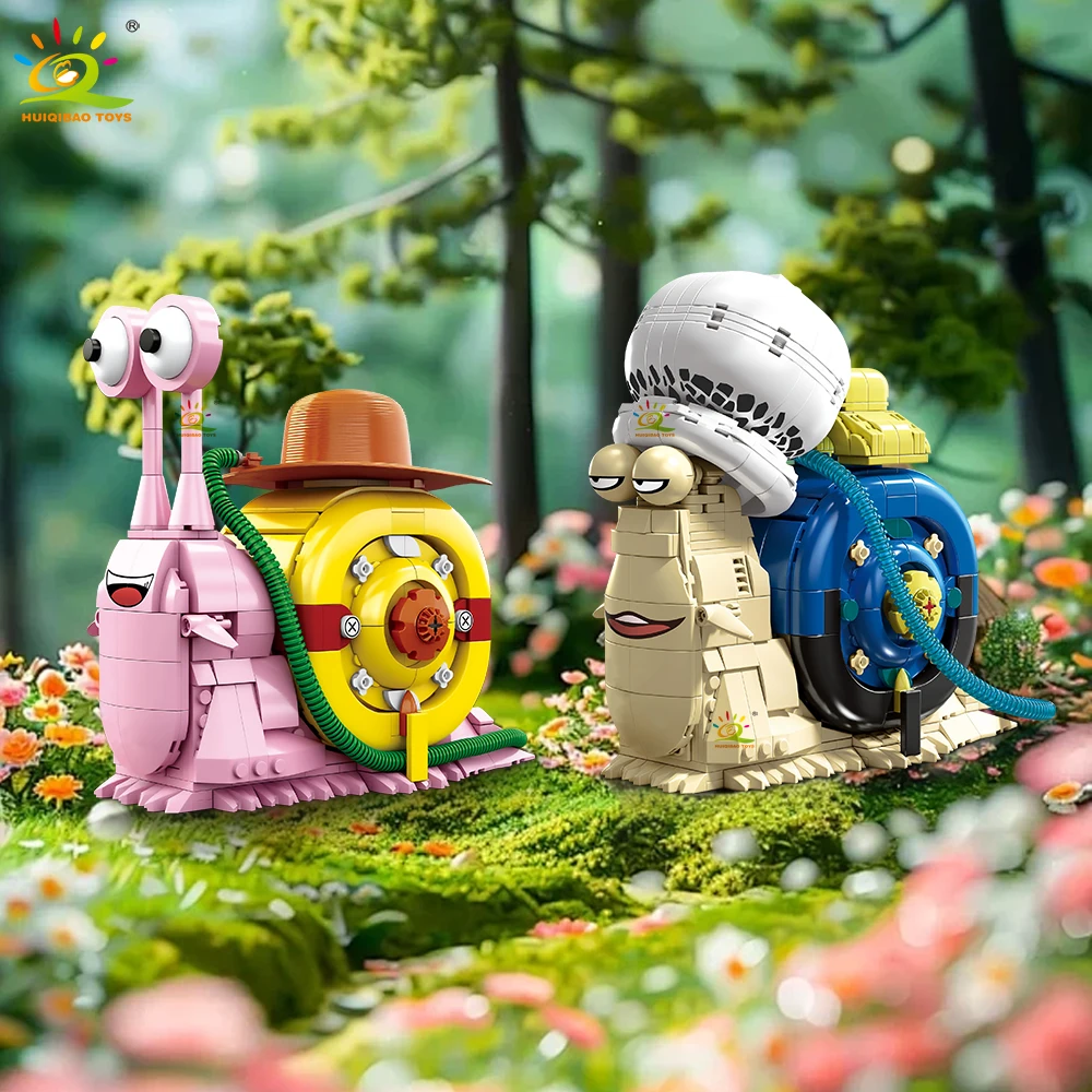 HUIQIBAO MOC Snail Insect Model Building Block Set