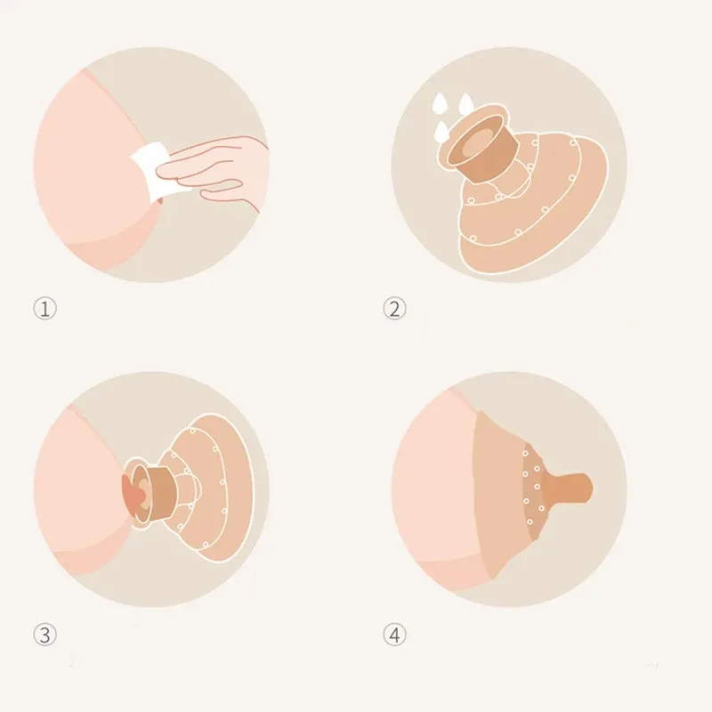 Silicone Nipple Protectors Inverted Nipples Corrector Breastfeeding Nipple Protection Cover Nanosilver Mother Nipple Shield 4
