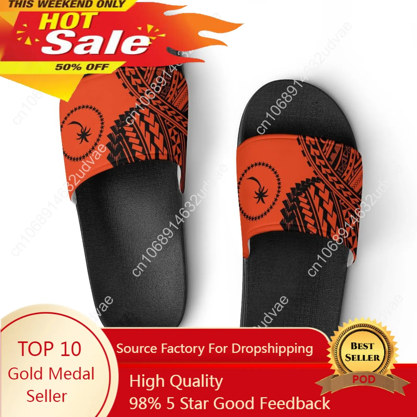 

New Print Adult Indoor Slippers Fashionable Design Slipper Polynesian Traditional Tribal Women Men Beach Sandal Slippers