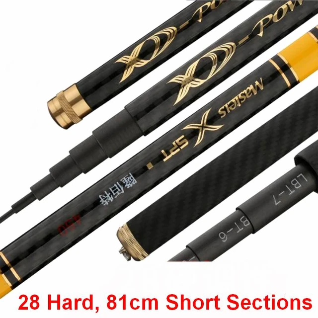 3.6m-6.3m Fishing Pole Ultra Short Sections Collapsible Fishing