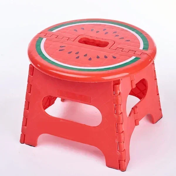 2024 Bench for Adults & Kids Children Thickened Plastic Step Stool Portable Folding Chair Small Bench Stool