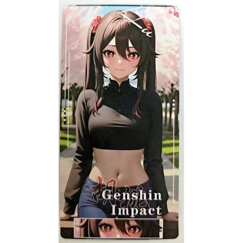 Anime Goddess Story Ganyu Kanroji Mitsuri Kafka Hu Tao Hoshino Ai Collectible Cards Christmas Birthday Gifts Children's Toys