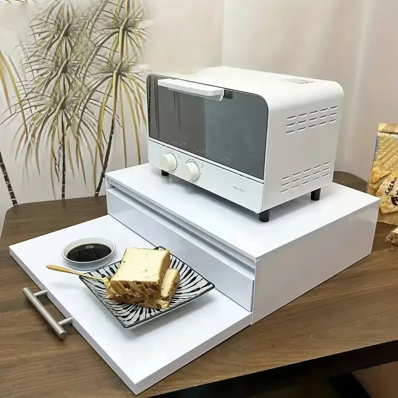 Kitchen Storage Rack Drawer Type for Microwave Ovens Coffee Machines Ovens - Countertop Organizer Holder Shelf for Kitchen