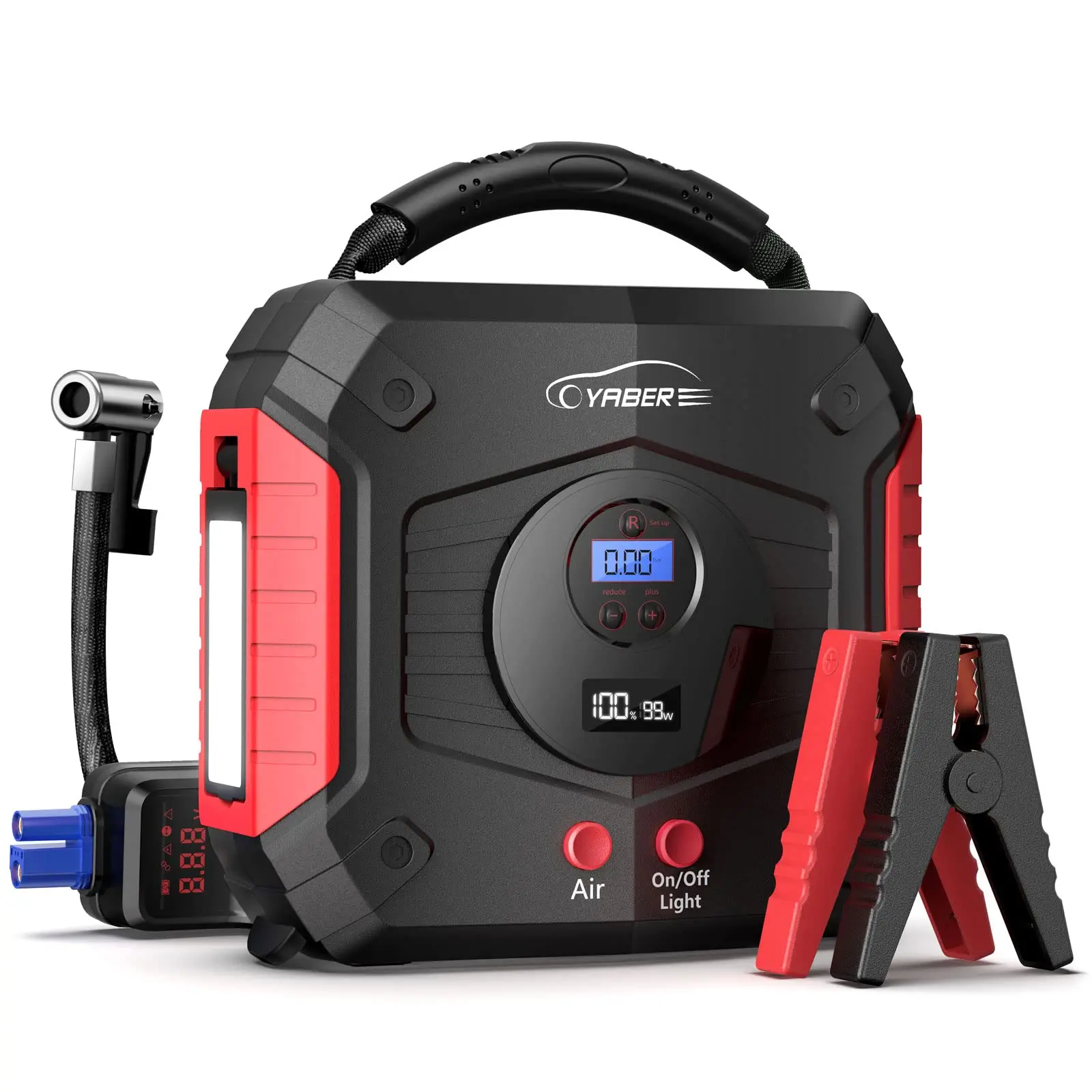 YABER 4 in 1 avviatore per auto 3000A Jump Starter 24800mAh